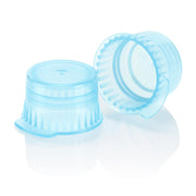 Snap cap, Translucent blue, PE, for 12/13mm vacuum and Test tubes