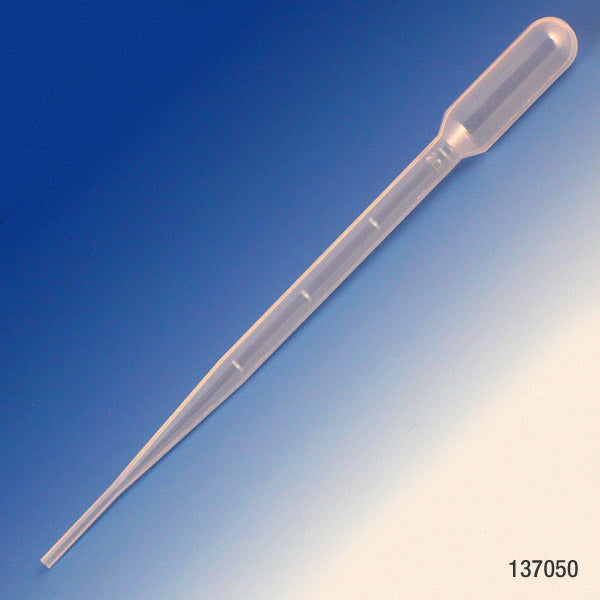 Transfer Pipet, 5.0mL, Blood Bank, Graduated to 2mL, 155mm, 500/Dispenser Box