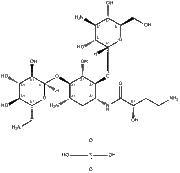 Amikacin sulfate salt