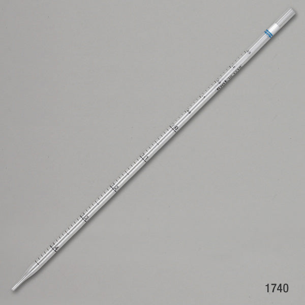 Serological Pipette, 5mL, PS, Standard Tip, 342mm, STERILE, Blue Band, Individually Wrapped, 250/Dispenser Box
