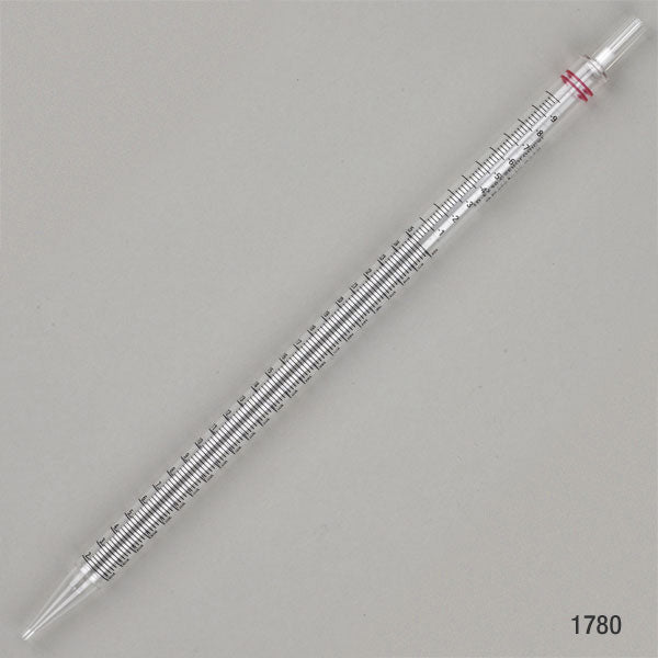 Serological Pipette, 25mL, PS, Standard Tip, 345mm, STERILE, Red Band, Individually Wrapped, 100/Dispenser Box