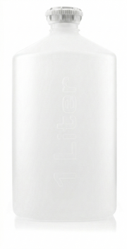 EZBio®pure S Bottle, 1L, GL45 VersaCap, Individually Double Bagged, Non Sterile