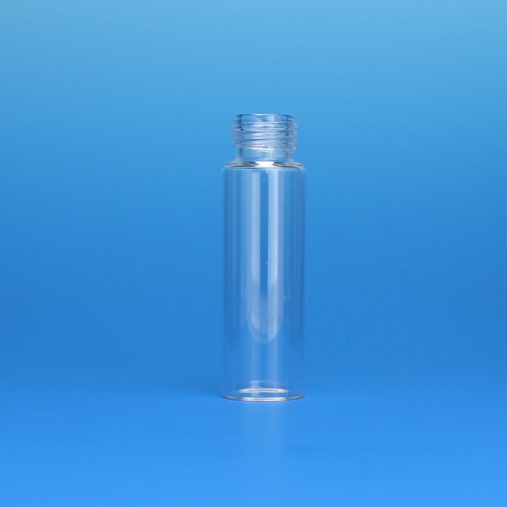 20mL Clear Beveled Bottom Headspace Vial, 23x75mm, 18mm Thread