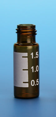 2.0mL Amber R.A.M.™ Vial, 12x32mm, with White Graduated Spot, 9mm Thread