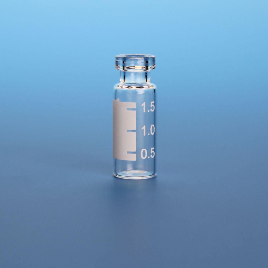 2.0mL Amber Vial, 12x32mm, with White Graduated Spot, 11mm Crimp