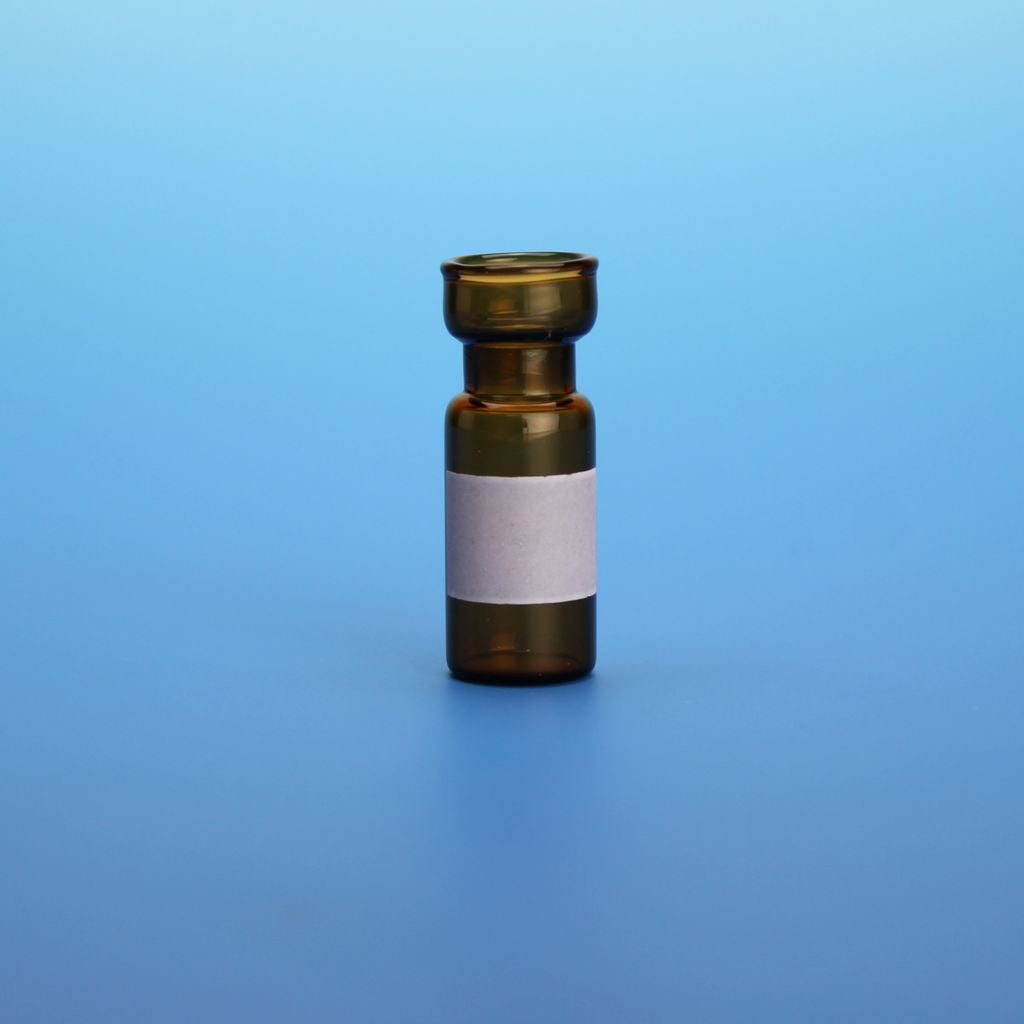20mL Amber Flat Bottom Headspace Vial, 23x75mm, 18mm Thread