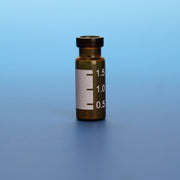 2.0mL LO (Large Opening) Amber Vial, 12x32mm, with White Graduated Spot, 11mm Crimp