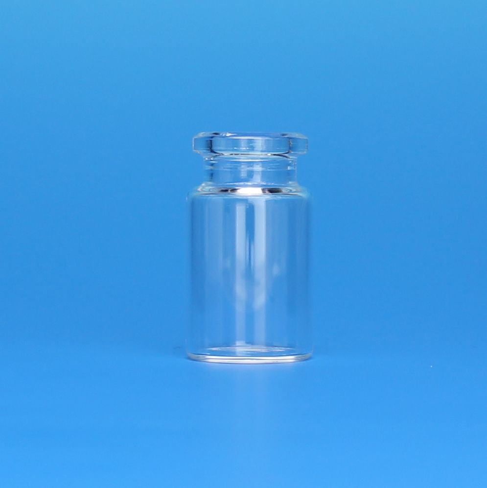 6mL Clear Headspace Vial, 22x38mm (for Perkin-Elmer), Flat Bottom, 20mm Beveled Crimp Top