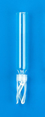 100µL Glass Conical Limited Volume Insert, 5x30mm, Precision-Formed Mandrel Interior, w/Bottom Spring