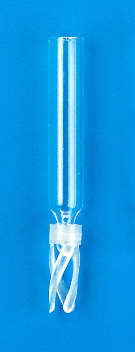 100µL Glass Conical Limited Volume Insert, 5x30mm, Precision-Formed Mandrel Interior, w/Bottom Spring