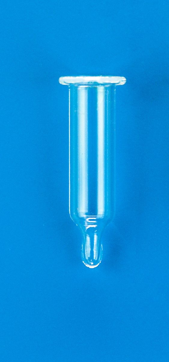 250µL Glass Big Mouth Conical LVI, 6x31mm, Precision-Formed Mandrel Interior, w/Glass Flange for 12x32mm Step Vial