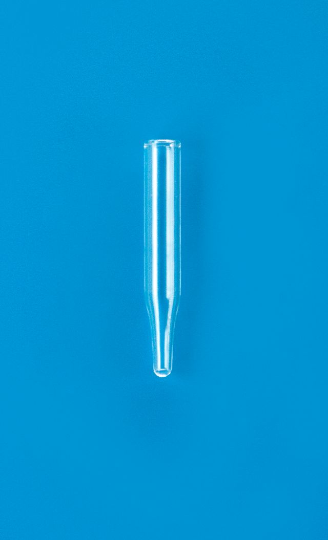 200µL Glass Conical Limited Volume Insert, 5x31mm, Pulled Point Interior, No Spring