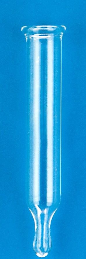 300µL Glass Conical Limited Volume Insert, 6x38mm, Precision-Formed Mandrel Interior, No Spring