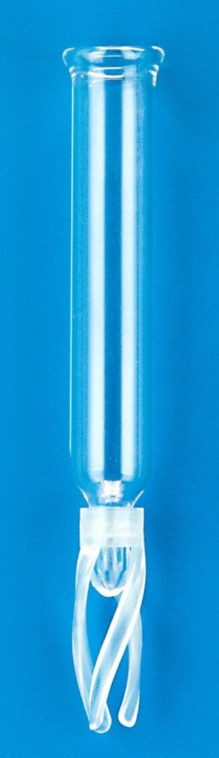 300µL Glass Conical Limited Volume Insert, 6x38mm, Precision-Formed Mandrel Interior, w/Bottom Spring