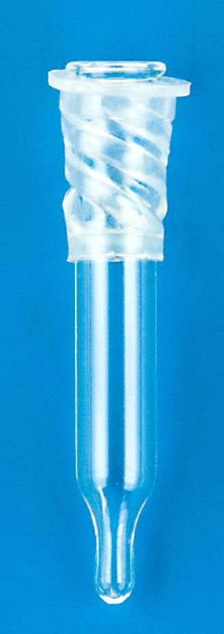 300µL Glass Conical Limited Volume Insert, 6x38mm, Precision-Formed Mandrel Interior, w/Patented Top Spring™