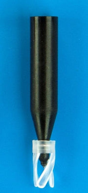 250µL Black Polypropylene Big Mouth Conical Limited Volume Insert, 6x31mm, Precision-Formed Interior, w/Bottom Spring