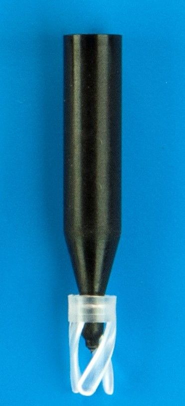 250µL Black Polypropylene Big Mouth Conical Limited Volume Insert, 6x31mm, Precision-Formed Interior, w/Bottom Spring