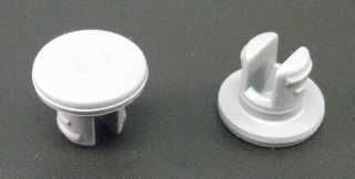 13mm Gray Chlorobutyl Lyophilization Stopper - 2 Prong