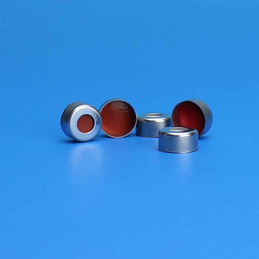 11mm Silver Magnetic Seal, Clear PTFE/Red Rubber Lined