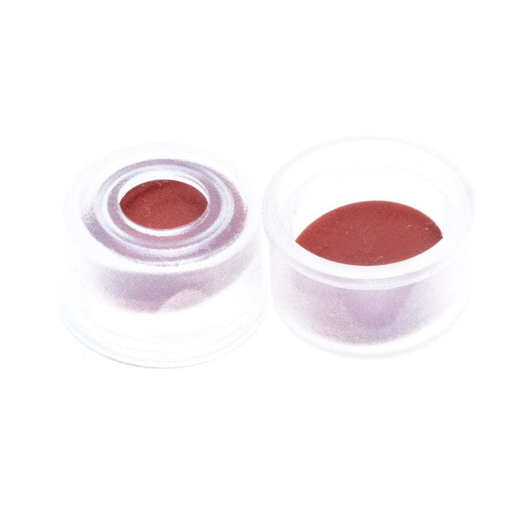 8mm Clear Snap Cap, PTFE/Butyl Rubber Lined