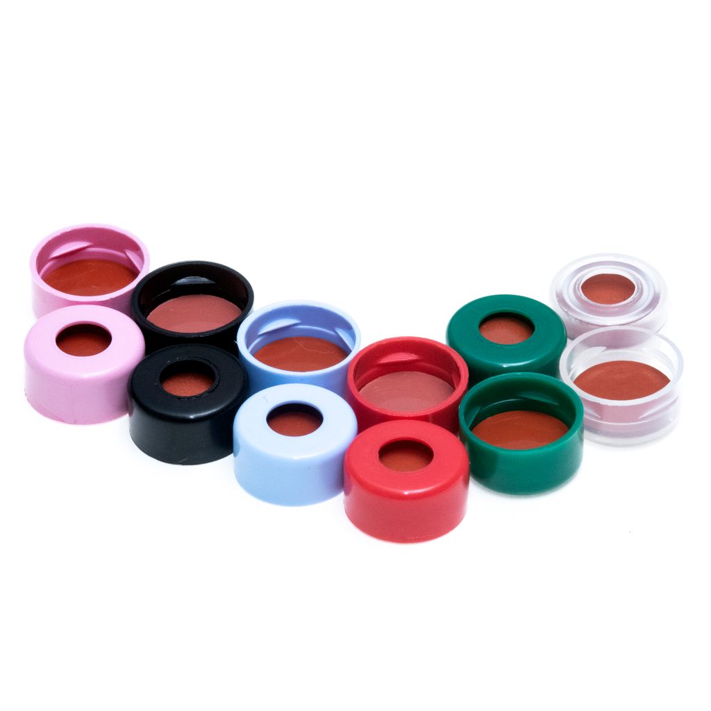 11mm Black Snap Cap, PTFE/Butyl Rubber Lined