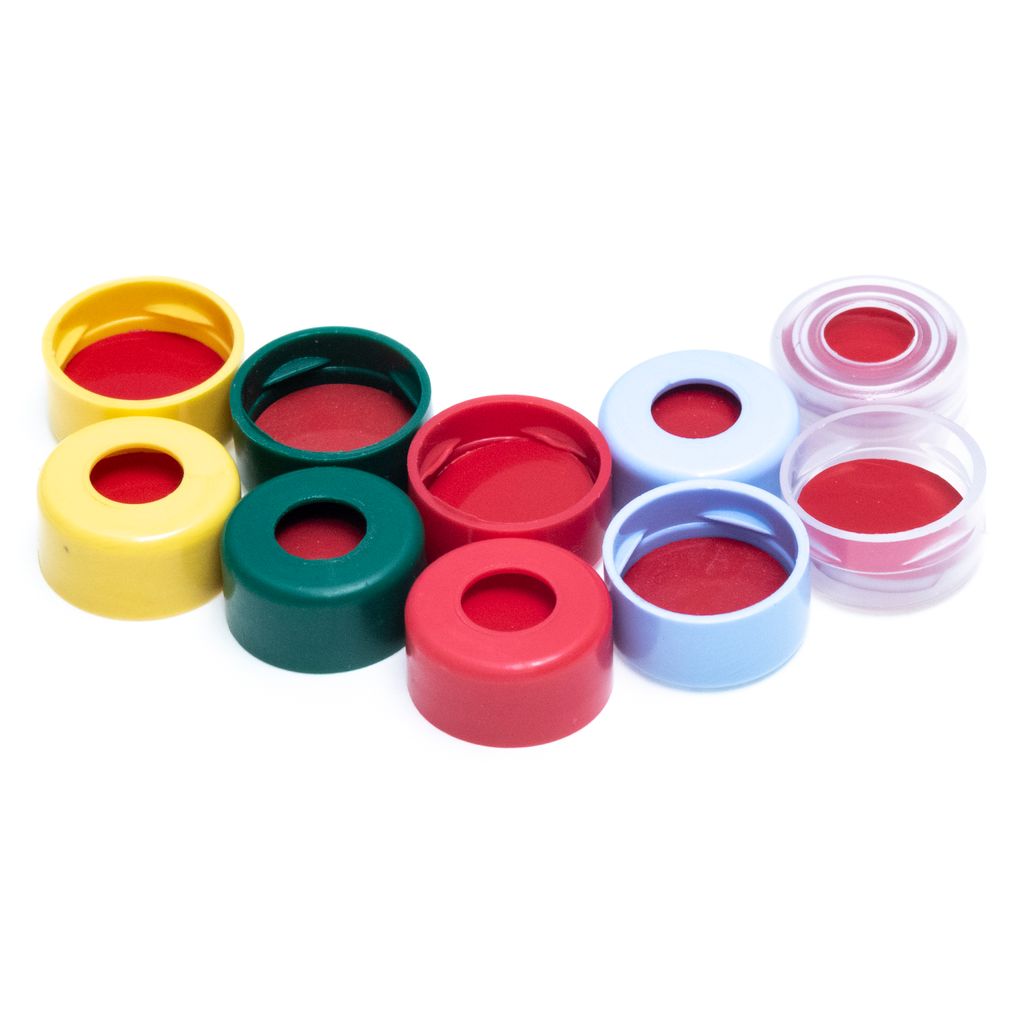 11mm Yellow Snap Cap, PTFE/Silicone/PTFE Lined