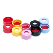 11mm Green Snap Cap, PTFE/Silicone with Slit Lined