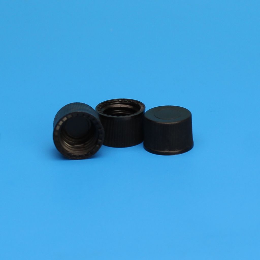 8-425mm Solid Top, Black Polypropylene Cap Unlined