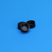 9mm Solid Top R.A.M.™, Ribbed Black Polypropylene Cap Unlined