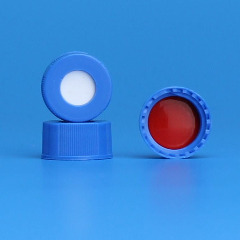 9mm R.A.M.™ Ribbed Cap, Royal Blue, PTFE/Silicone Lined