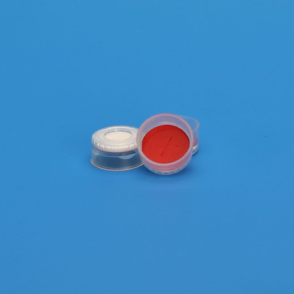 11mm Clear Poly Crimp™ Seal, PTFE/Silicone with Slit Lined [Patented]