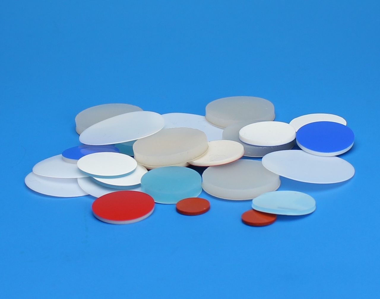 14.5mm x 0.060" Red PTFE/Silicone Septa