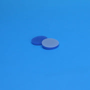 20mm x 0.125” Thick Natural PTFE/Blue Ultra Low Bleed Silicone Septa for a 20mm Aluminum Seal