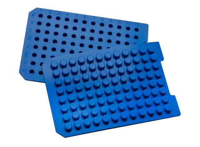 96 Round (7mm Diameter Plug) Royal Blue Sealing Mat with Premium Silicone