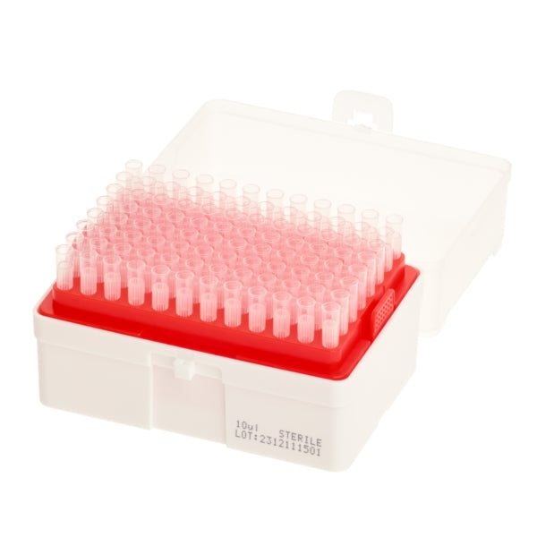 10µL Extended Length Pipette Tips, LfTS Fit, Racked, Non-sterile