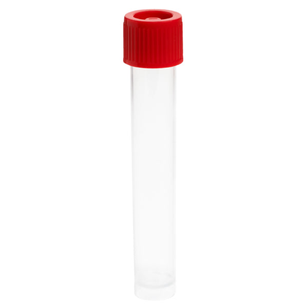 12mL Transport Tube, Red Cap