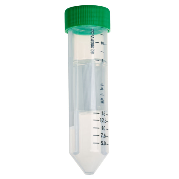 15mL Centrifugal Filter Unit, MWCO 50kDa, Non-Sterile