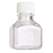 30mL Media Bottle, Square, PETG, Individually Wrapped, Sterile