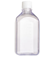 1000mL Square Media Bottle (PETG), Tamper Evident, Bulk, Sterile