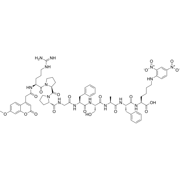Mca-(ala7, lys(dnp)9)-bradykinin