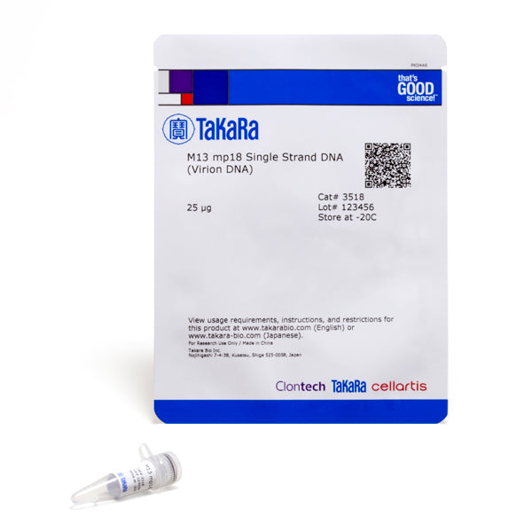 M13mp18 single-stranded virion DNA - Cloning - Takara Bio
