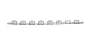 SAPPHIRE 8-CAP STRIP, PP, NATURAL, FLAT,  - Pcr 8 Cap Strips - Greiner Bio-One