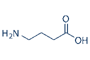 4-Aminobutyric acid (GABA) chemical structure