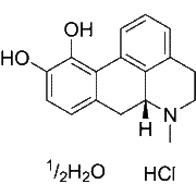 Apomorphine hydrochloride hemihydrate