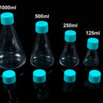 500ml PETG Erlenmeyer Flask, Flat base, Vent Cap, Sterile,1/pk, 12/cs