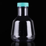 2L PC High Efficient Erlenmeyer Flasks, Flat Base, Vent Filter Cap, Sterile, 1/pk, 4/cs