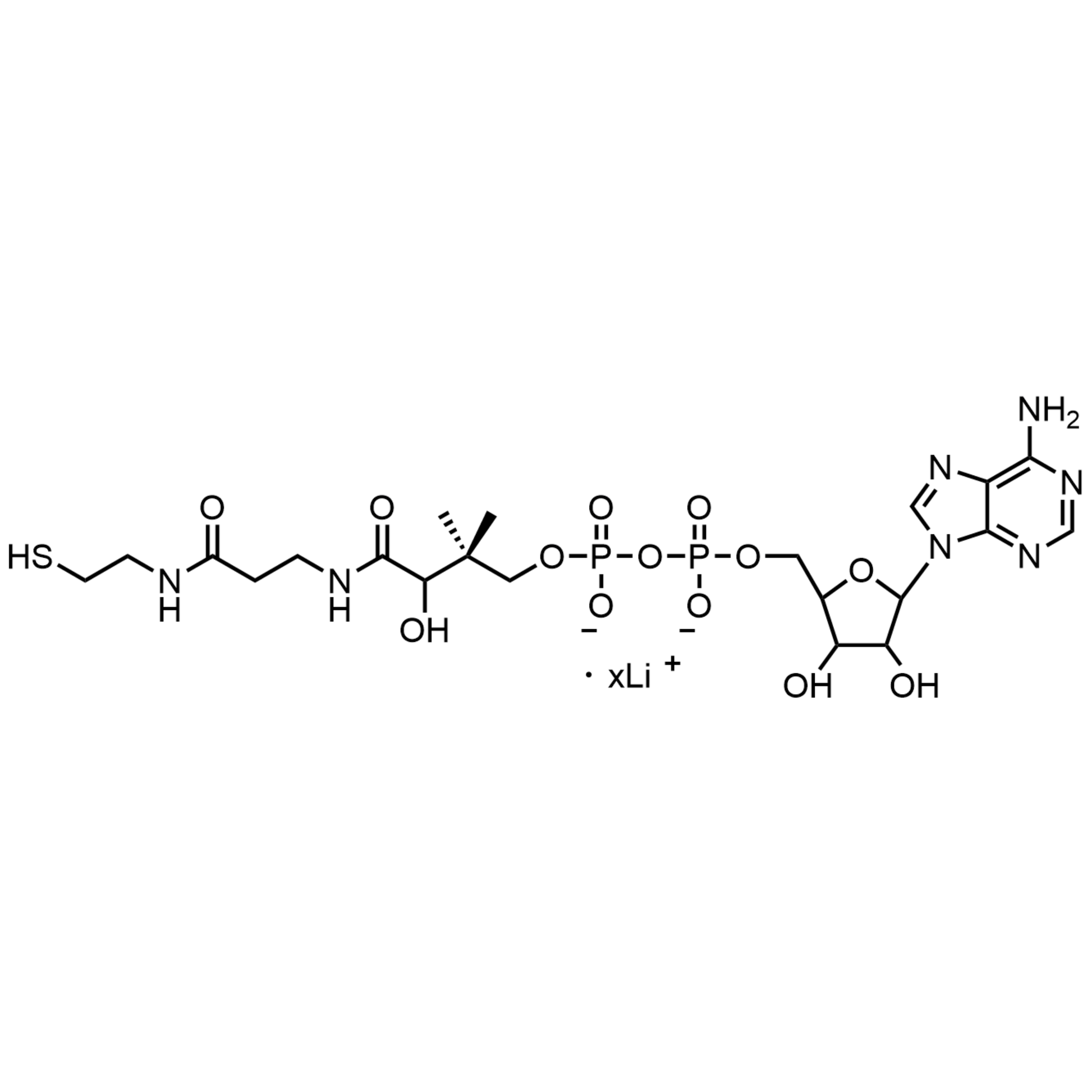 3’-Dephosphocoenzyme A, Lithium Salt