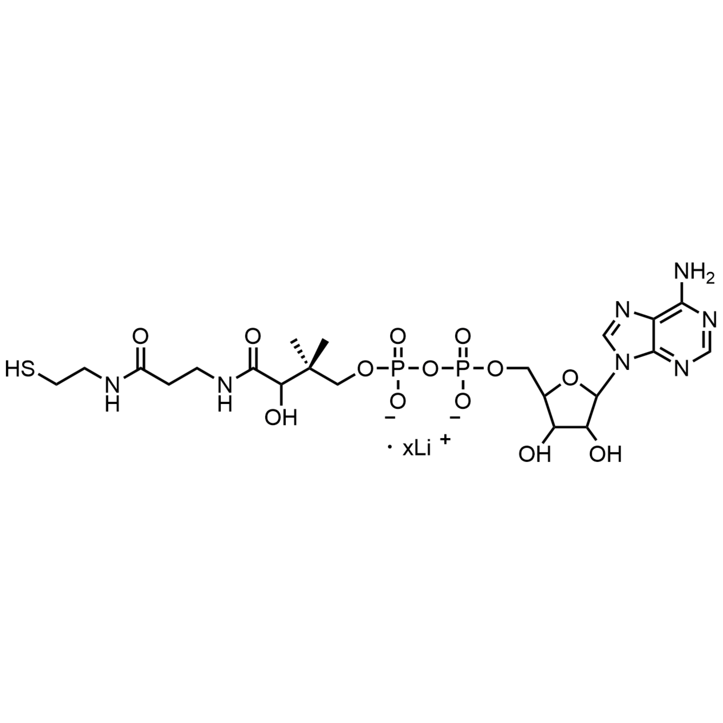 3’-Dephosphocoenzyme A, Lithium Salt