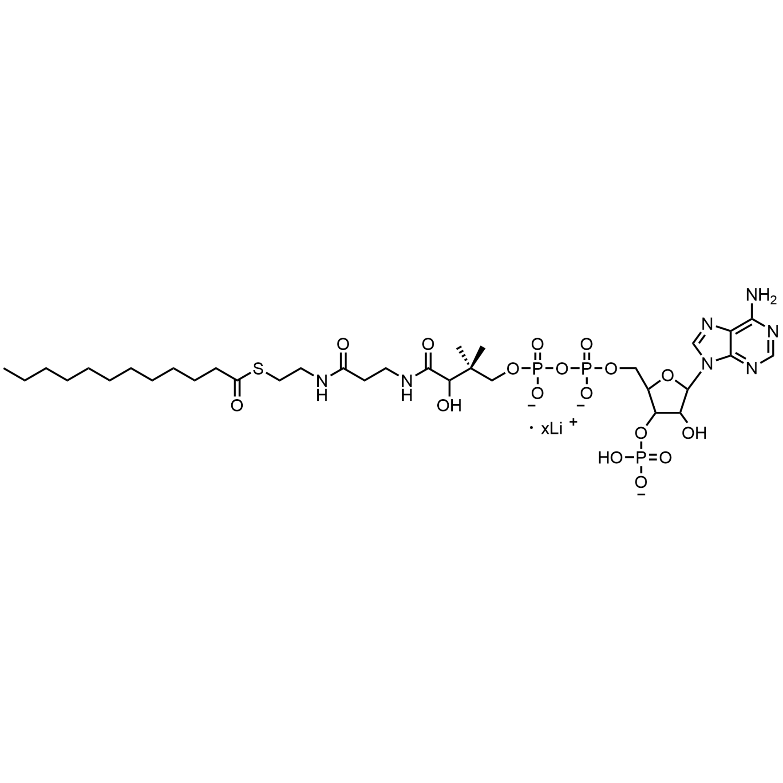 Lauroyl Coenzyme A, Lithium salt