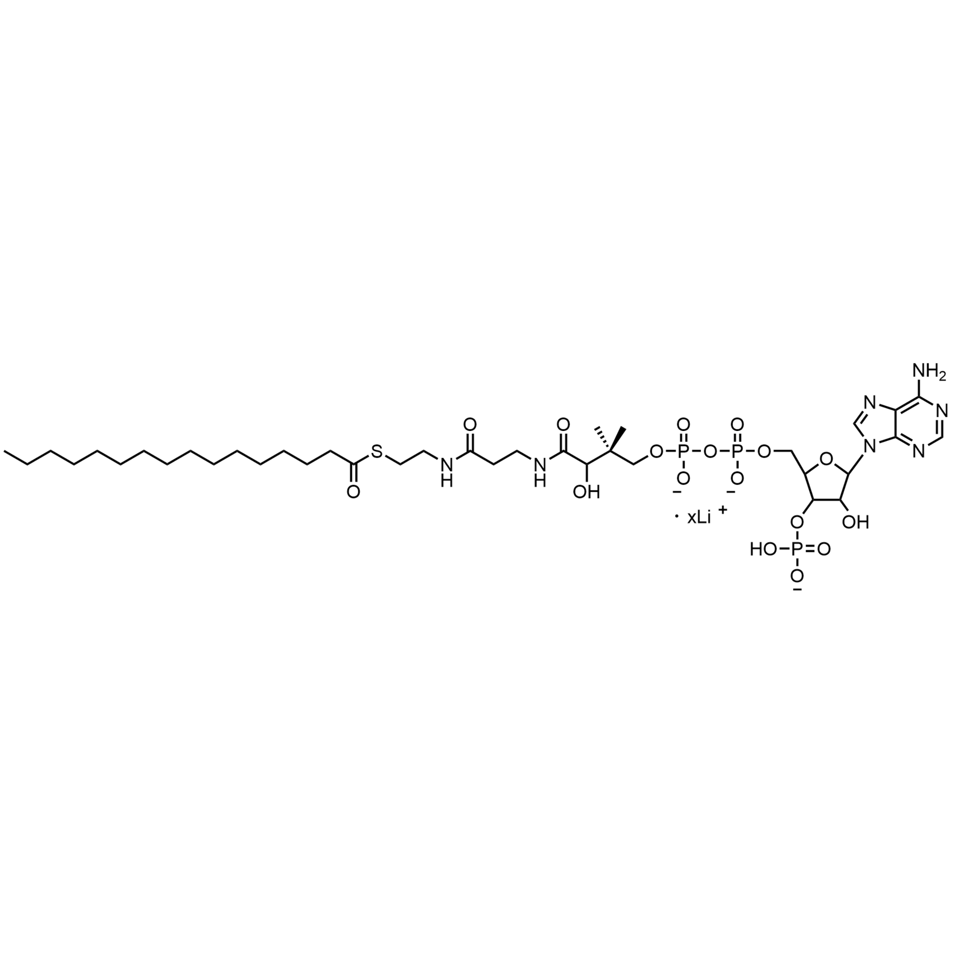 Palmitoyl Coenzyme A, Lithium salt